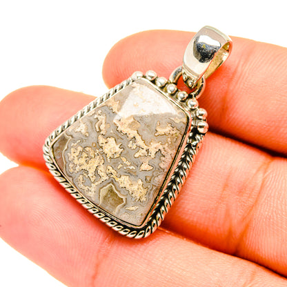 Laguna Lace Agate Pendants handcrafted by Ana Silver Co - PD6878