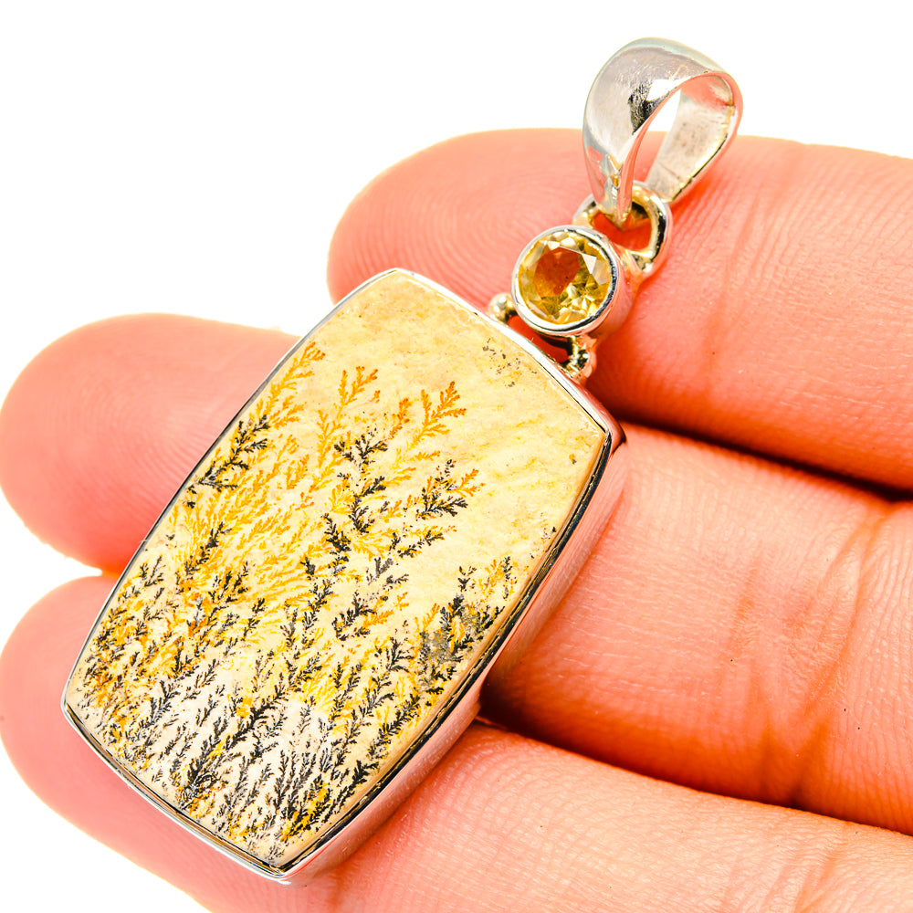 Scenic Dendritic Agate Pendants handcrafted by Ana Silver Co - PD6883