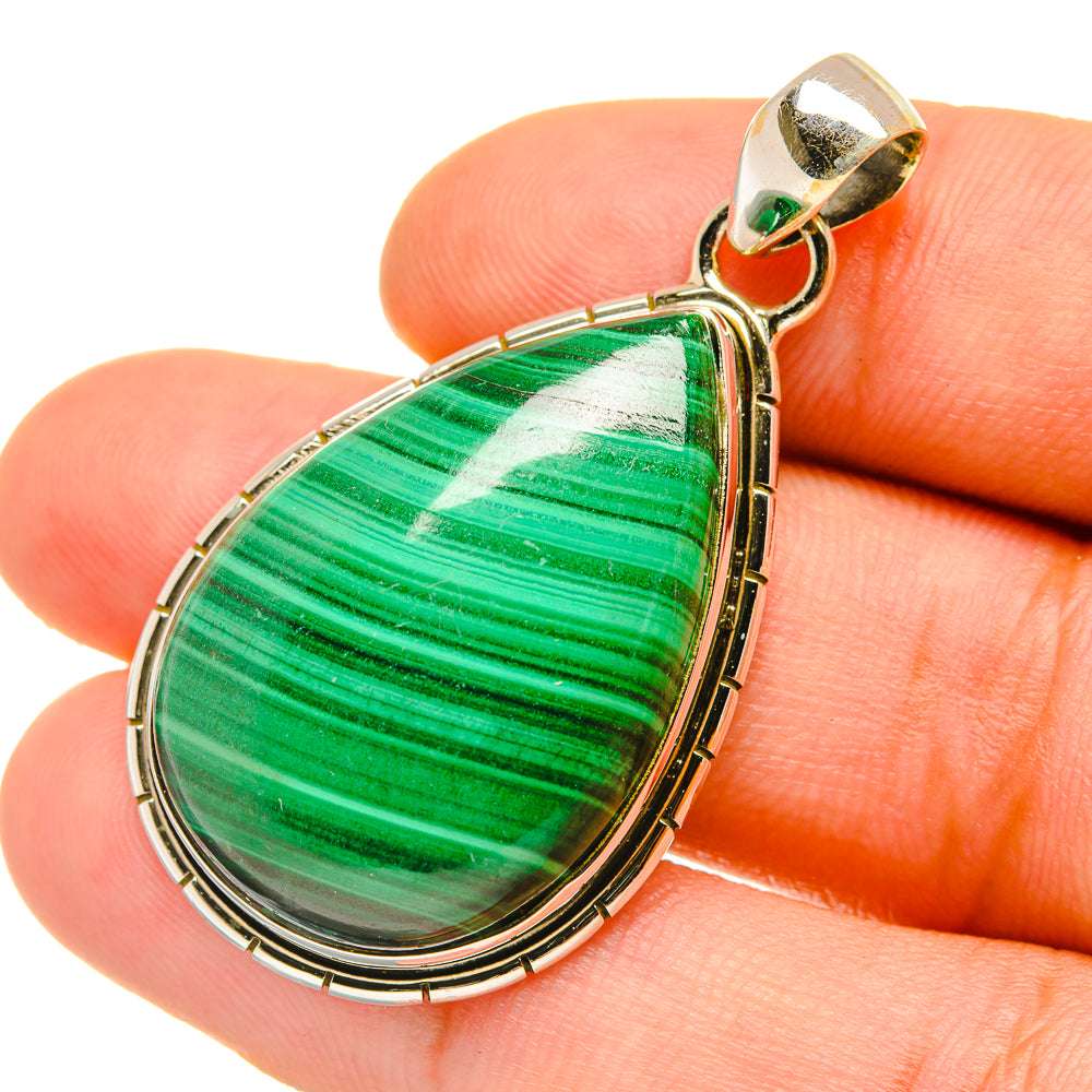 Malachite Pendants handcrafted by Ana Silver Co - PD6909