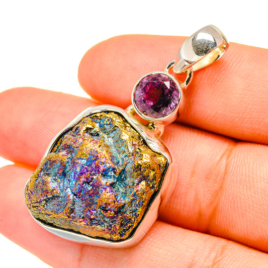 Titanium Druzy, Amethyst Pendants handcrafted by Ana Silver Co - PD6916