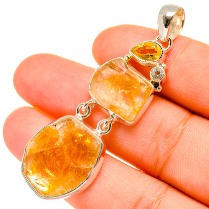 Citrine Pendants handcrafted by Ana Silver Co - PD6917