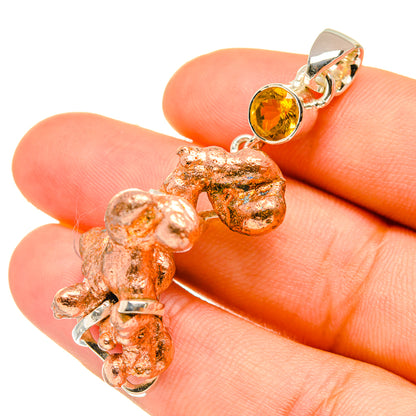 Splash Copper, Citrine Pendants handcrafted by Ana Silver Co - PD6936