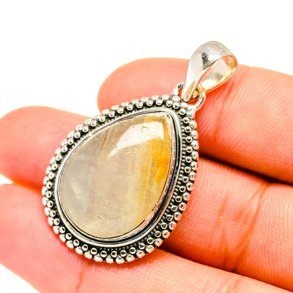 Peruvian Opal Pendants handcrafted by Ana Silver Co - PD6945