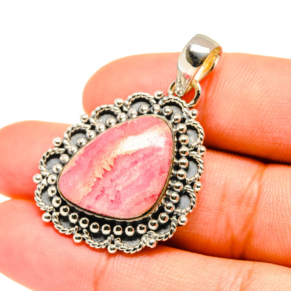 Rhodochrosite Pendants handcrafted by Ana Silver Co - PD6953