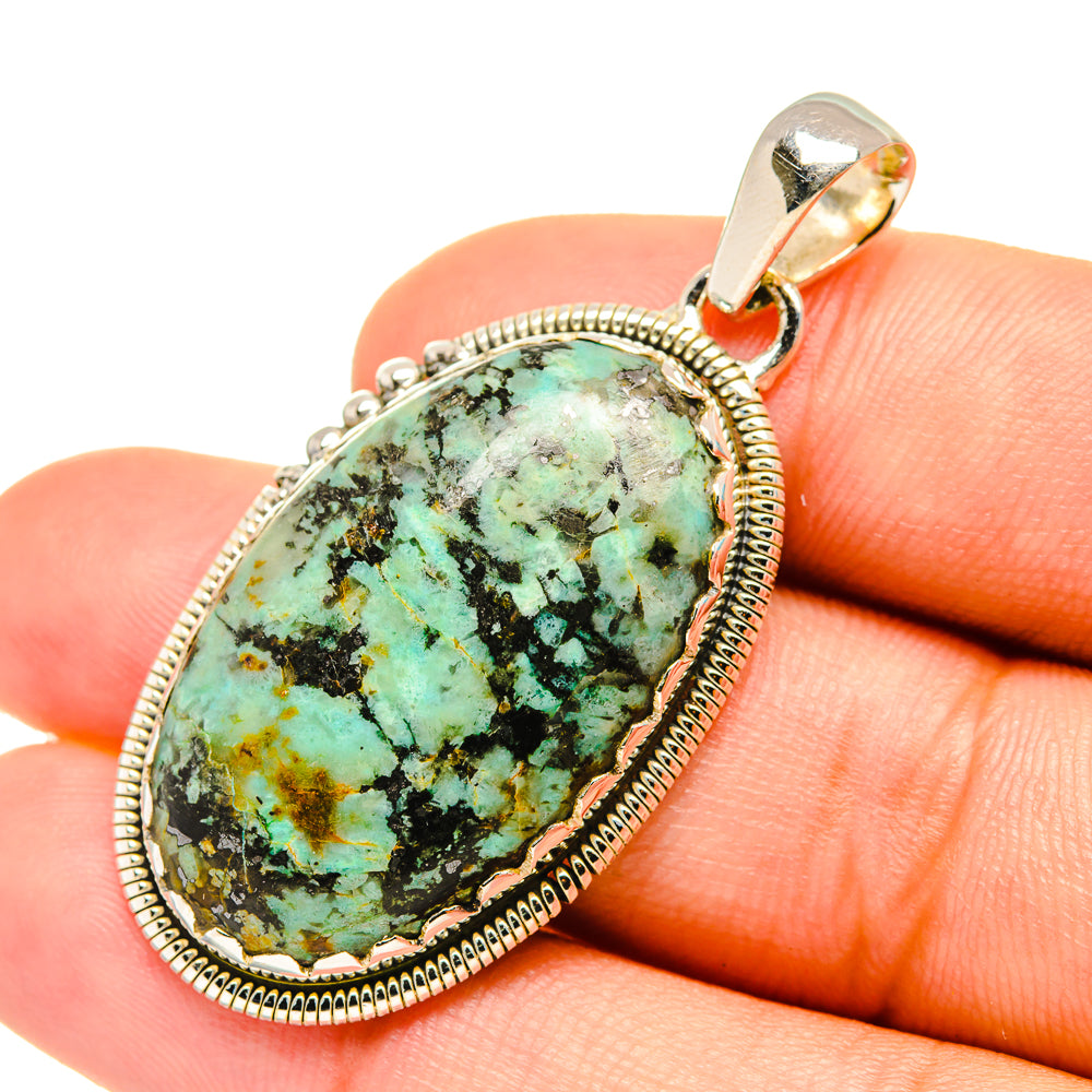 Tibetan Turquoise Pendants handcrafted by Ana Silver Co - PD6976