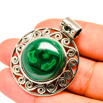 Malachite Pendants handcrafted by Ana Silver Co - PD6985