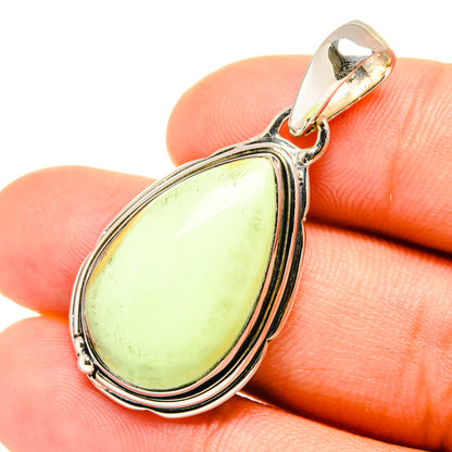 Lemon Chrysoprase Pendants handcrafted by Ana Silver Co - PD6994