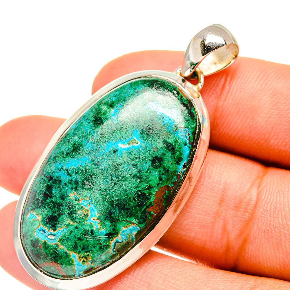 Chrysocolla Pendants handcrafted by Ana Silver Co - PD7003