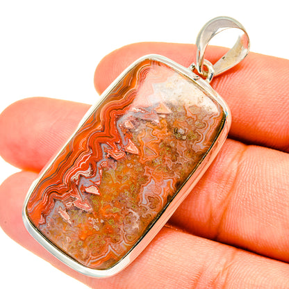 Crazy Lace Agate Pendants handcrafted by Ana Silver Co - PD7007