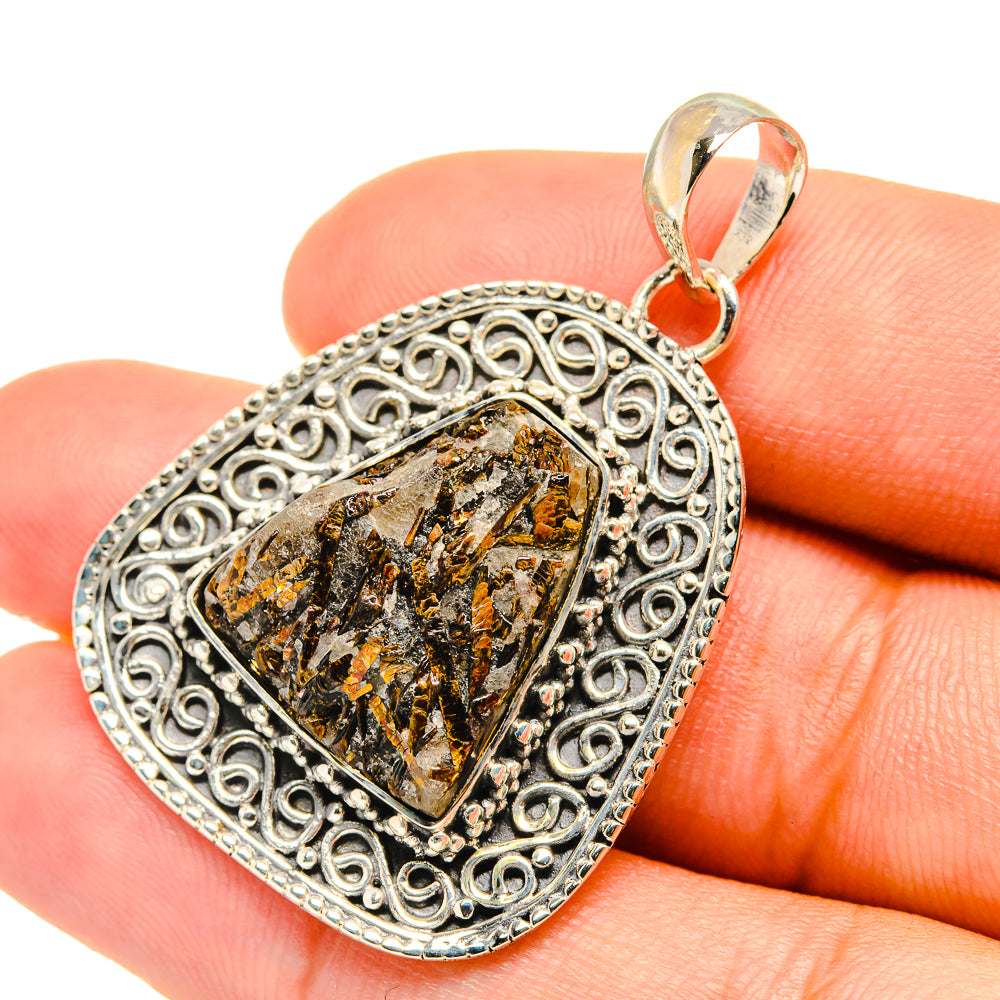 Astrophyllite Pendants handcrafted by Ana Silver Co - PD7010