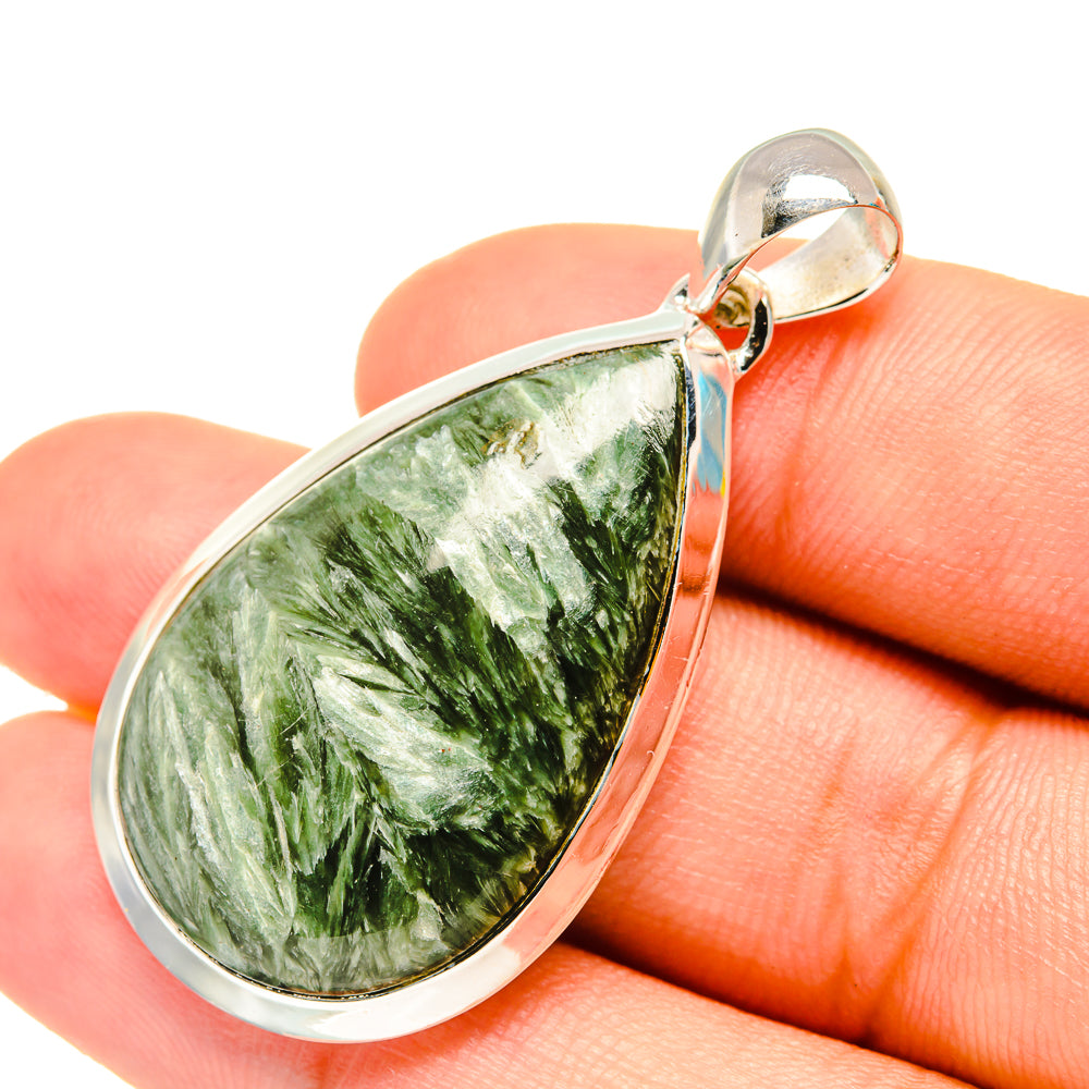 Seraphinite Pendants handcrafted by Ana Silver Co - PD7016