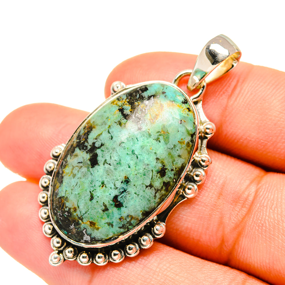 Tibetan Turquoise Pendants handcrafted by Ana Silver Co - PD7017