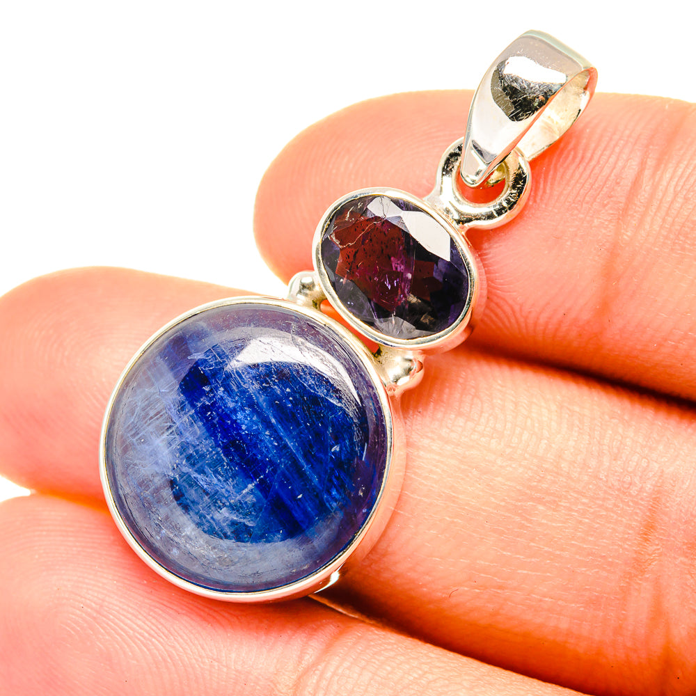 Kyanite, Tanzanite Pendants handcrafted by Ana Silver Co - PD7021
