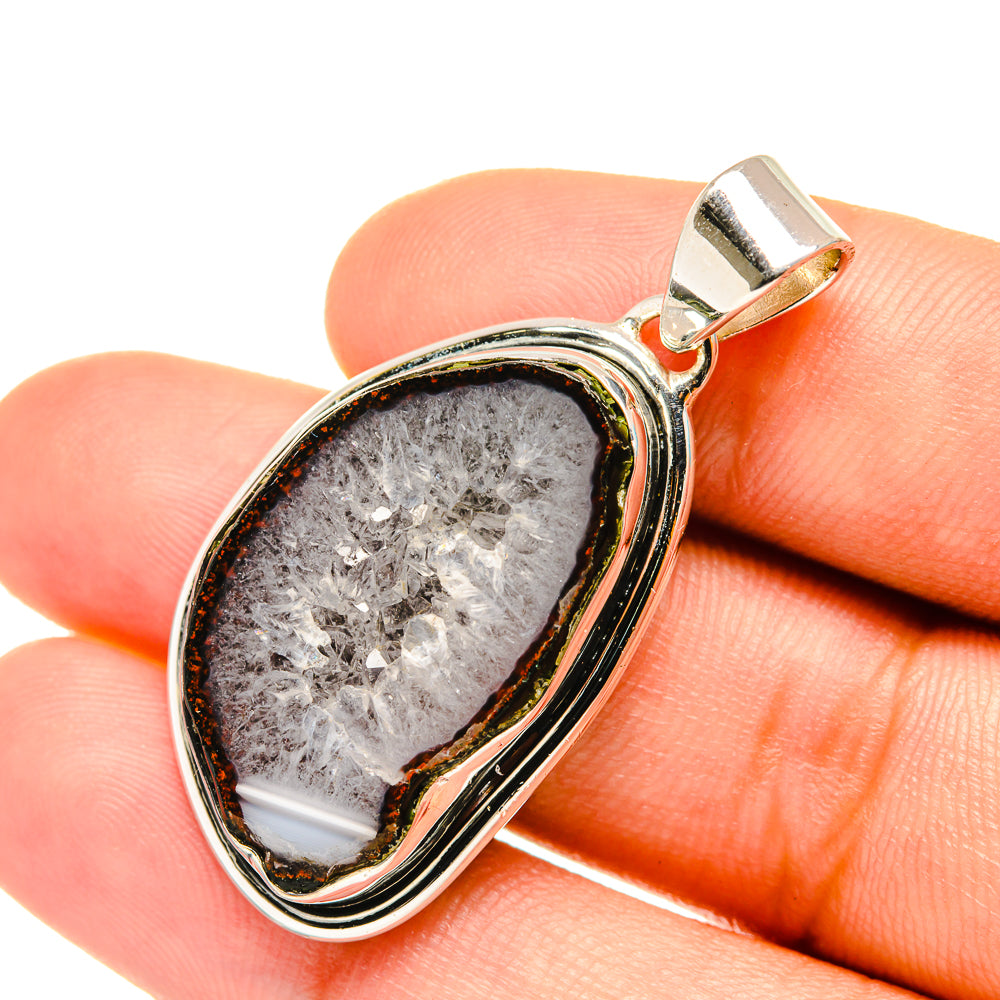 Coconut Geode Slice, Carnelian, Citrine Pendants handcrafted by Ana Silver Co - PD7023