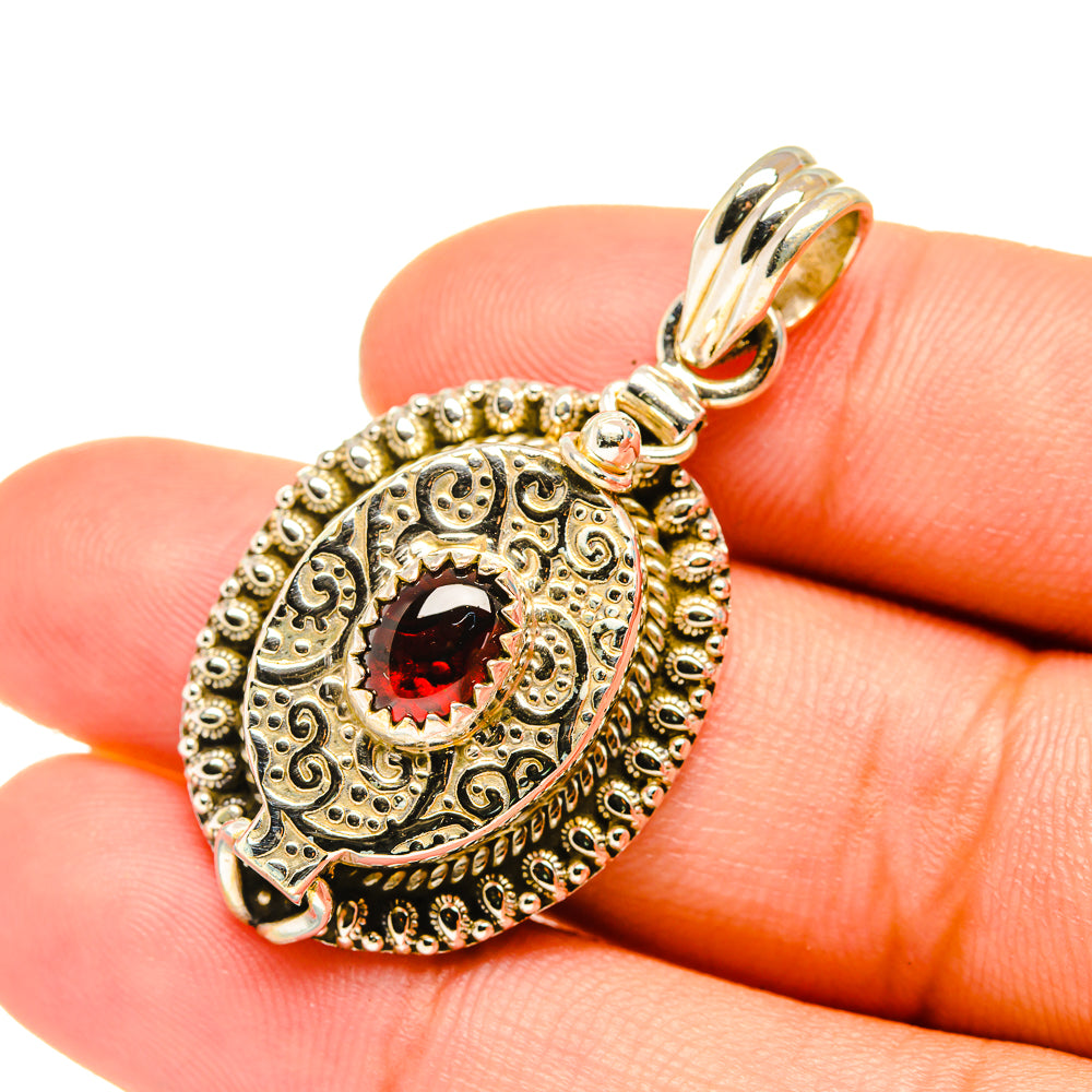 Garnet Pendants handcrafted by Ana Silver Co - PD7027