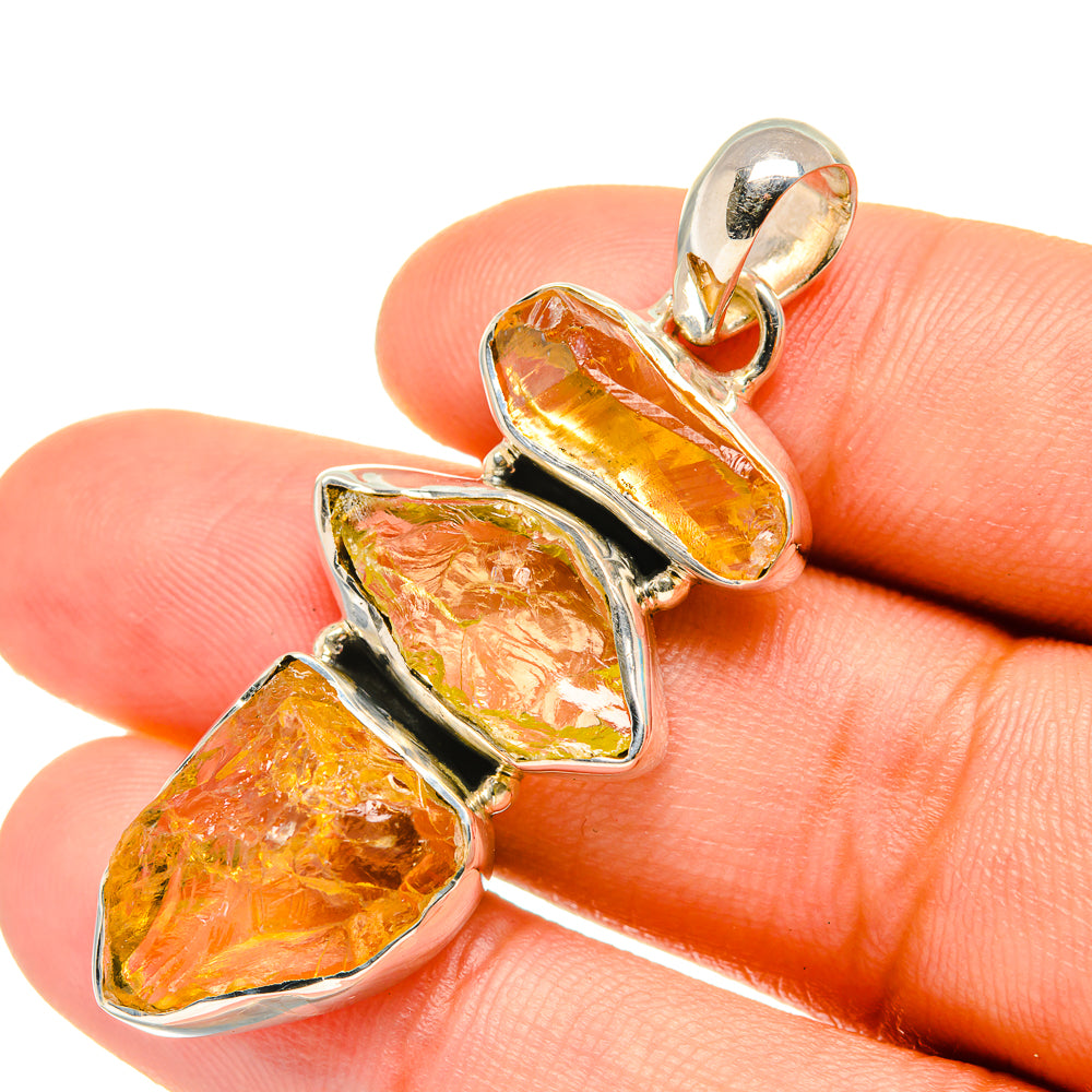 Citrine Pendants handcrafted by Ana Silver Co - PD7033