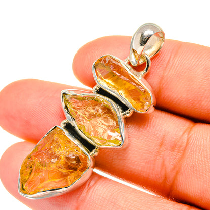 Citrine Pendants handcrafted by Ana Silver Co - PD7033