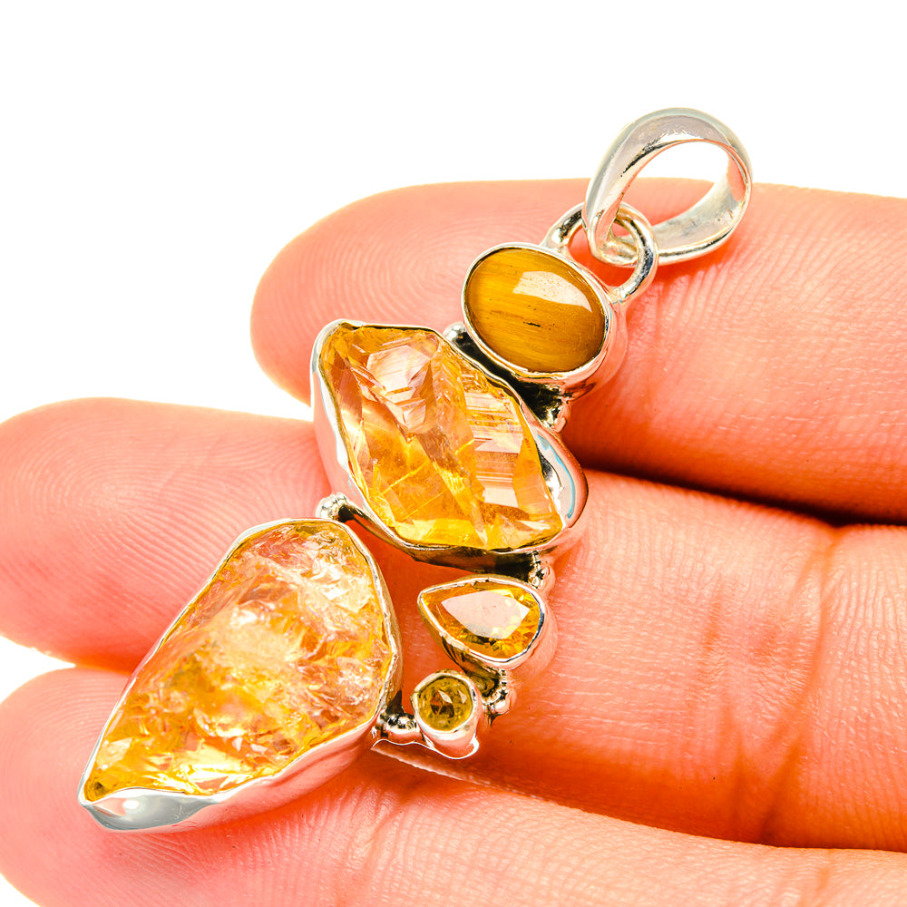 Citrine Pendants handcrafted by Ana Silver Co - PD7035