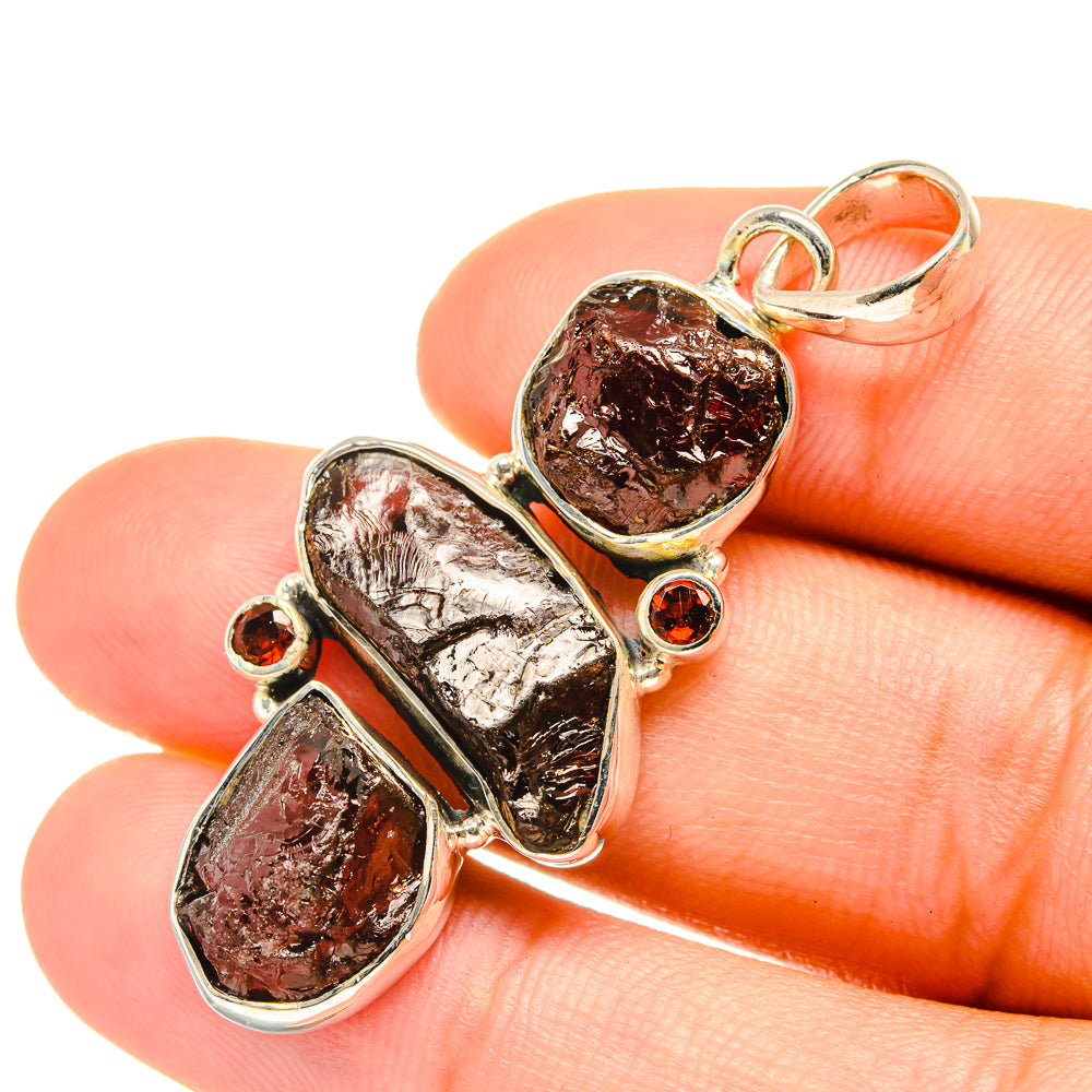 Garnet Pendants handcrafted by Ana Silver Co - PD7036