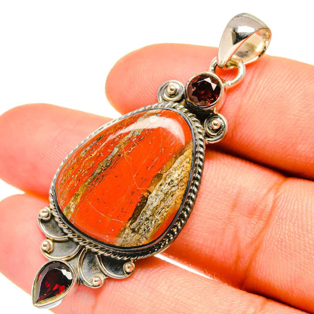 Red Jasper Pendants handcrafted by Ana Silver Co - PD7048