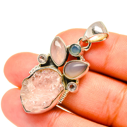 Rose Quartz Pendants handcrafted by Ana Silver Co - PD7050