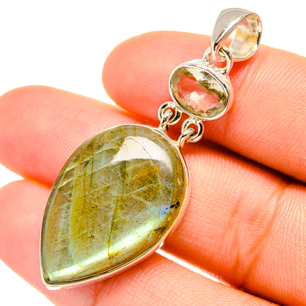 Labradorite Pendants handcrafted by Ana Silver Co - PD7057