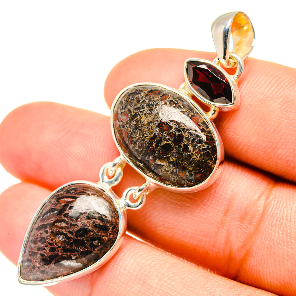 Dinosaur Bone Pendants handcrafted by Ana Silver Co - PD7062