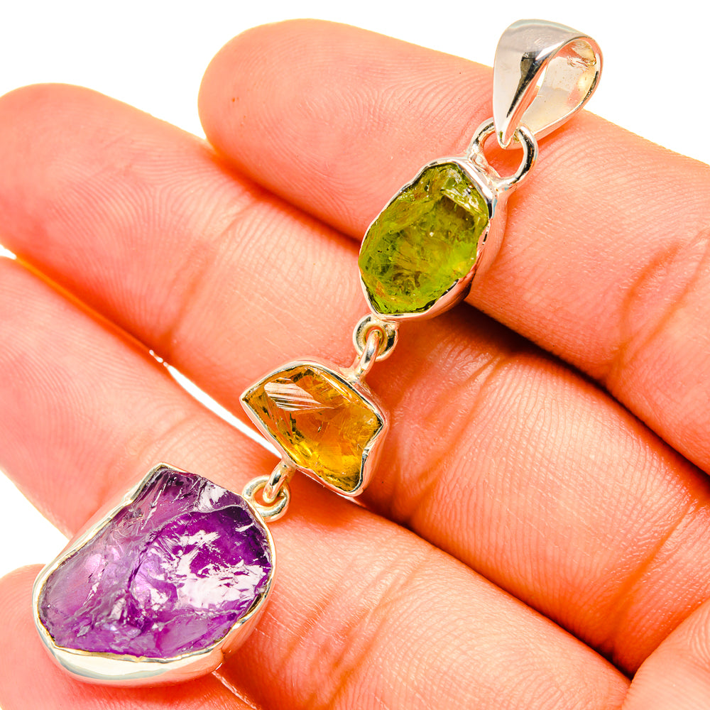 Amethyst Pendants handcrafted by Ana Silver Co - PD7069