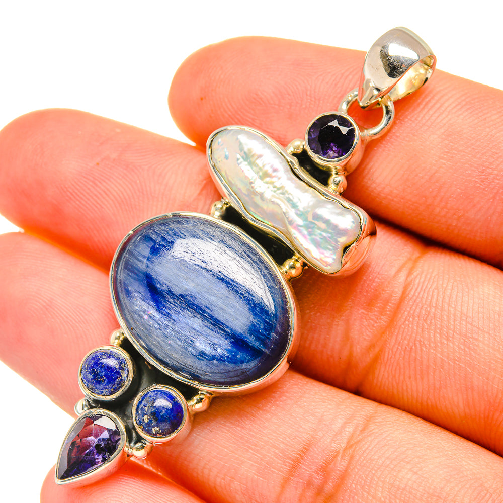 Kyanite Pendants handcrafted by Ana Silver Co - PD7073