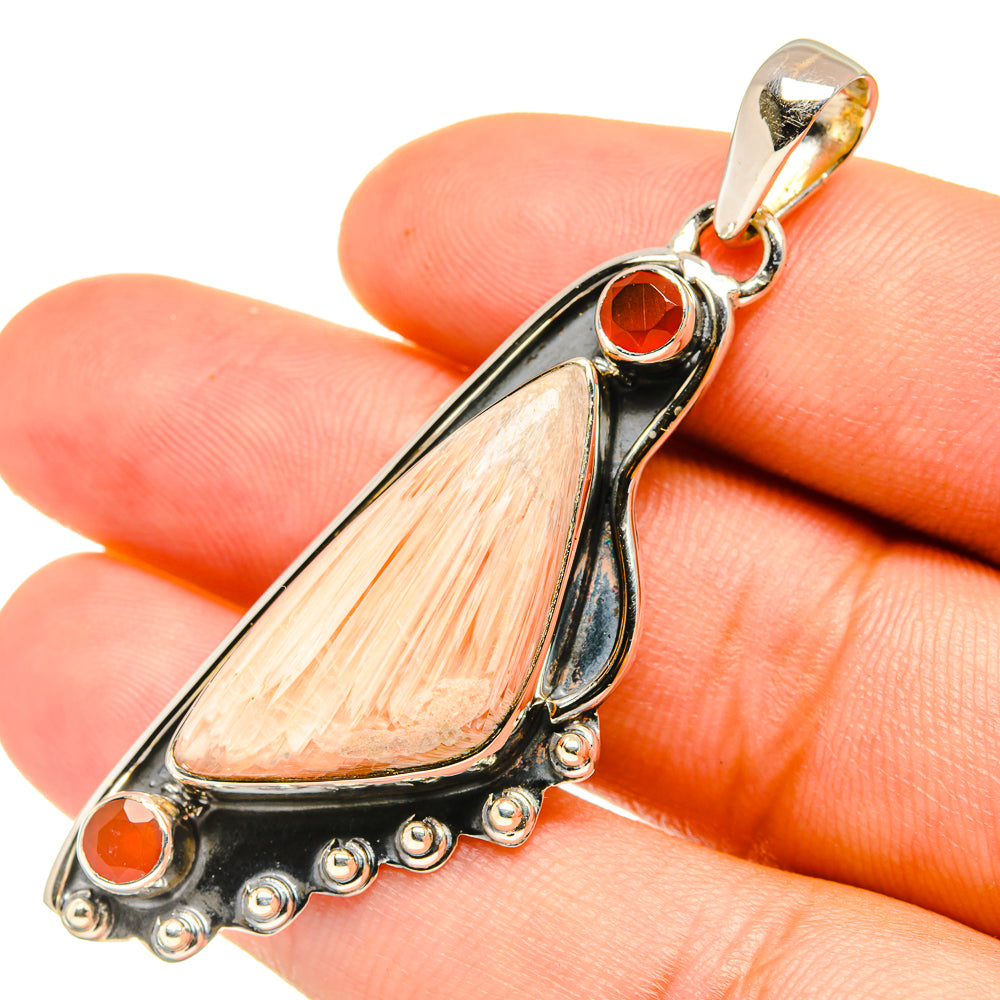 Scolecite Pendants handcrafted by Ana Silver Co - PD7077