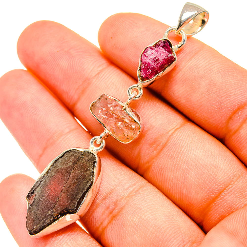 Garnet Pendants handcrafted by Ana Silver Co - PD7079