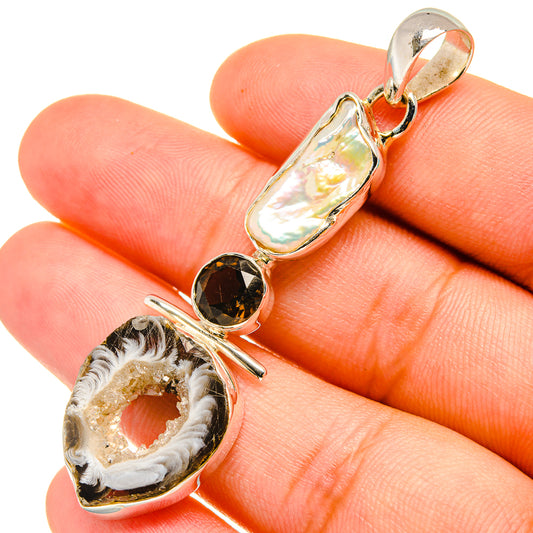 Occo Geode Slice Pendants handcrafted by Ana Silver Co - PD7080