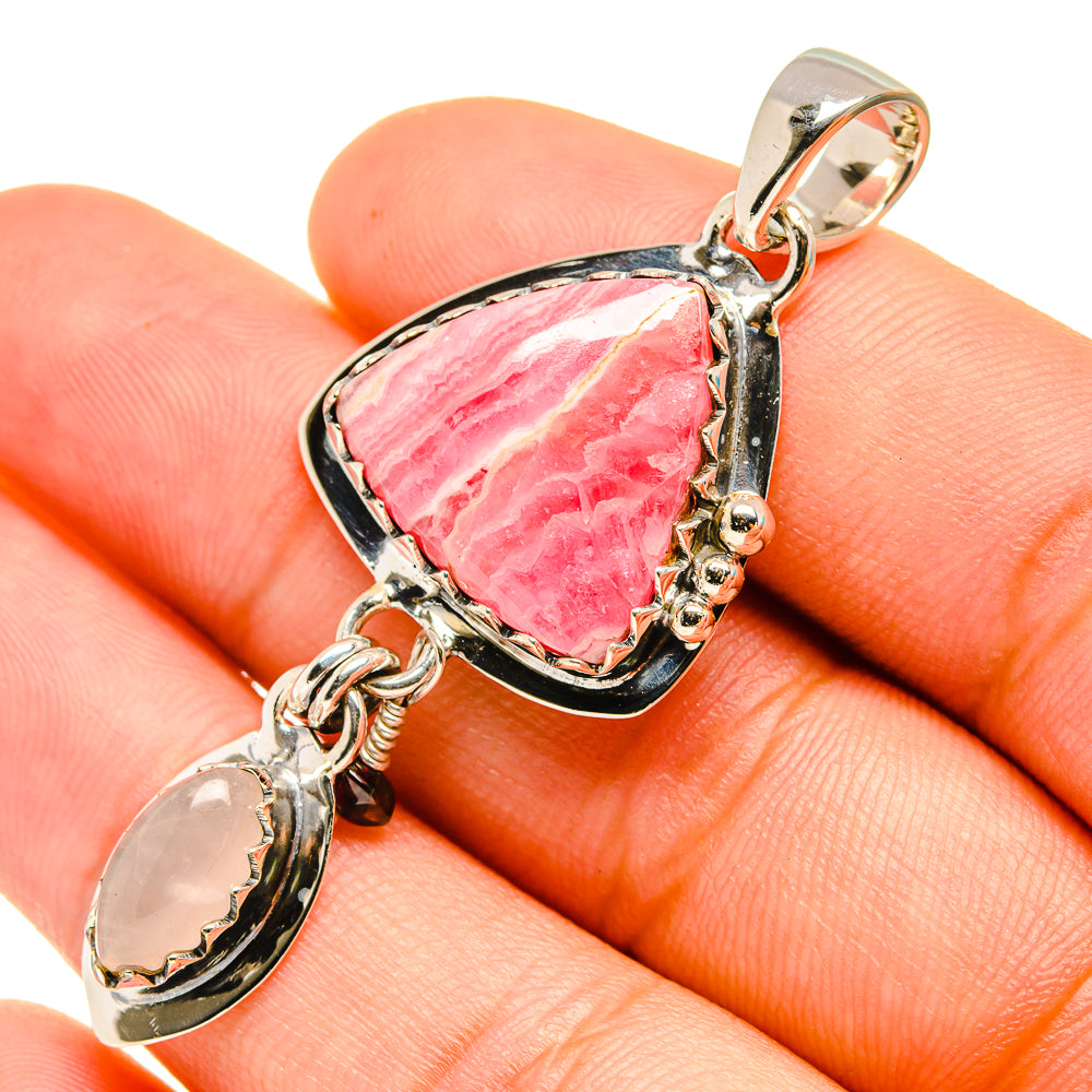 Rhodochrosite Pendants handcrafted by Ana Silver Co - PD7083