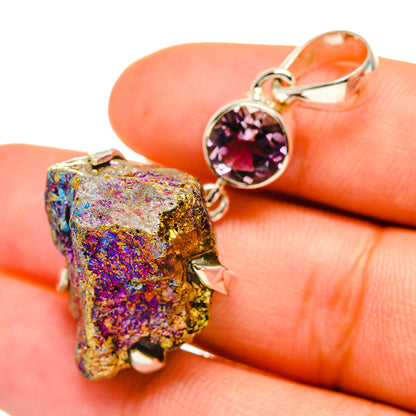 Titanium Druzy Pendants handcrafted by Ana Silver Co - PD7085