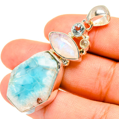 Larimar Pendants handcrafted by Ana Silver Co - PD7090