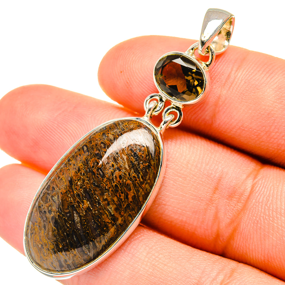 Dinosaur Bone Pendants handcrafted by Ana Silver Co - PD7094