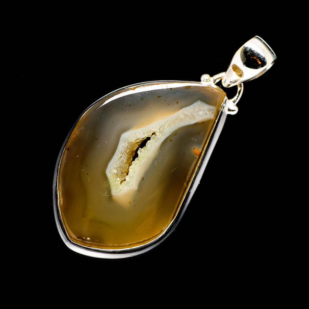 Coconut Geode Druzy Pendants handcrafted by Ana Silver Co - PD714902