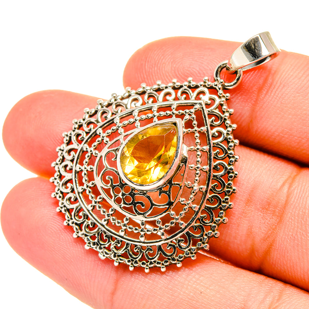 Citrine Pendants handcrafted by Ana Silver Co - PD7150