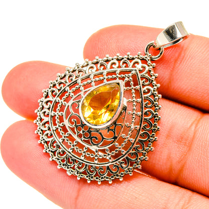 Citrine Pendants handcrafted by Ana Silver Co - PD7150
