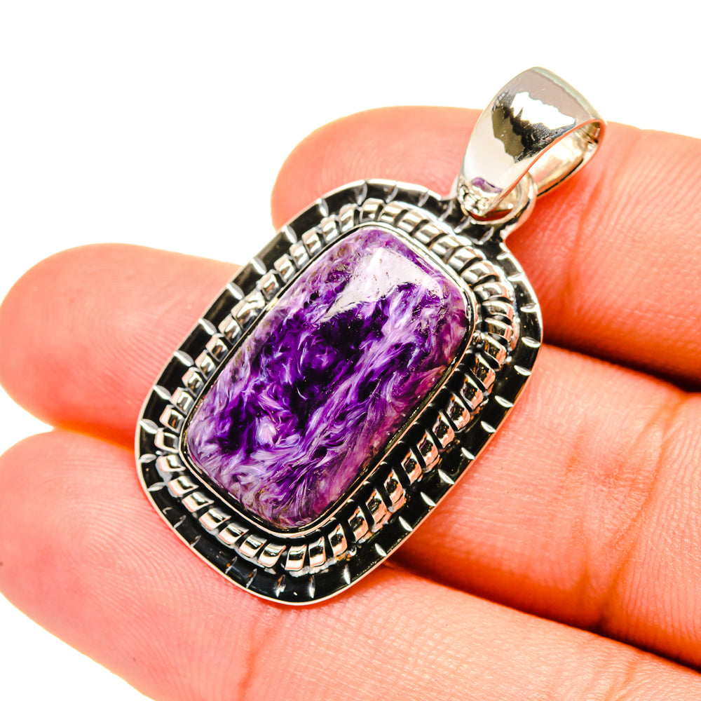 Charoite Pendants handcrafted by Ana Silver Co - PD7154