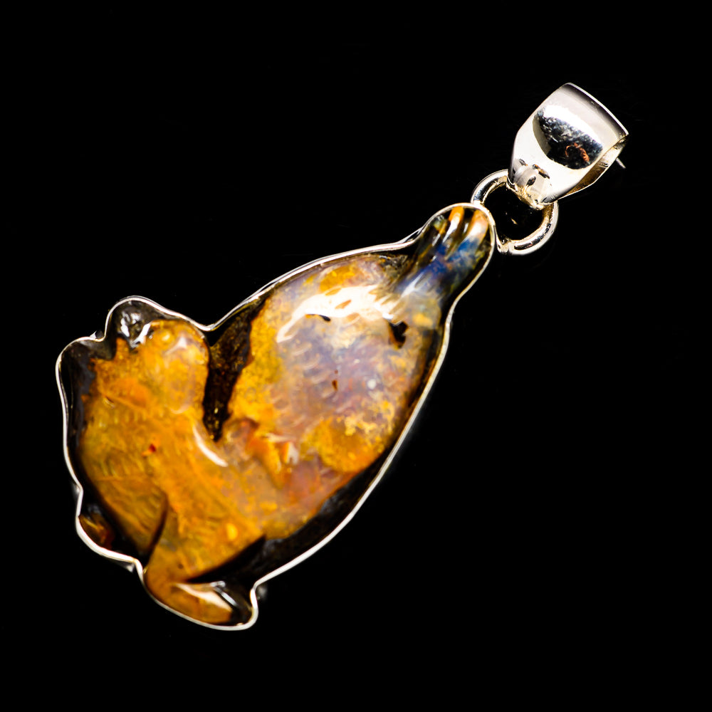 Boulder Opal Pendants handcrafted by Ana Silver Co - PD715634