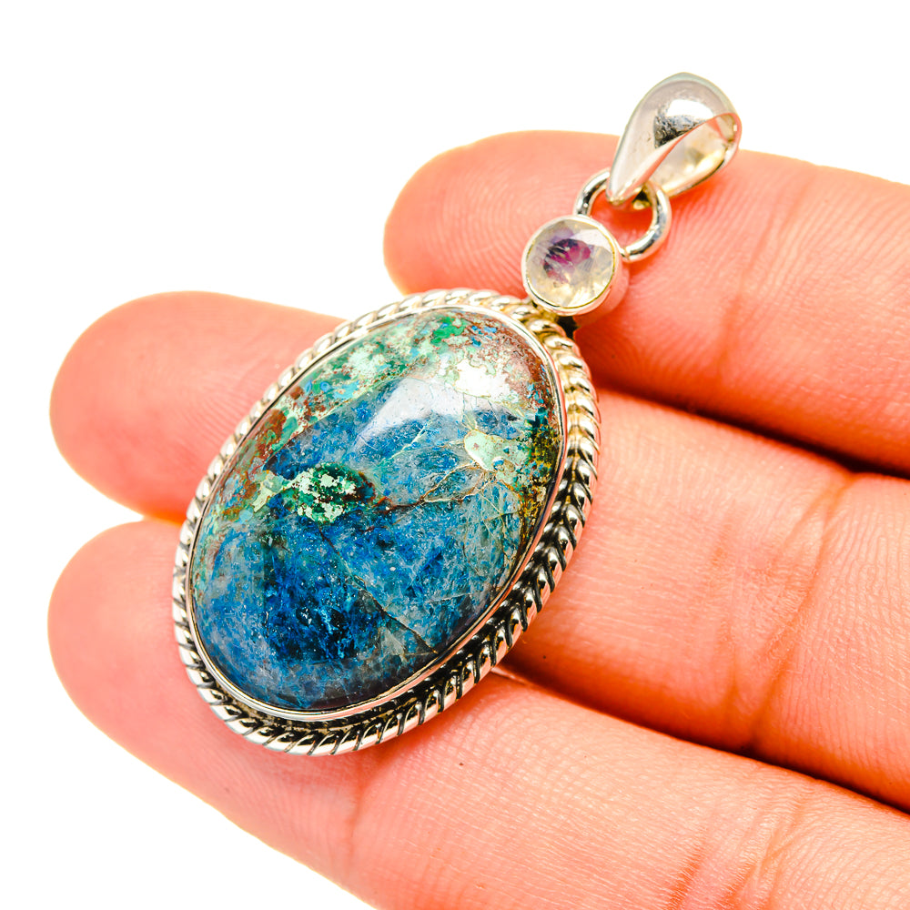 Chrysocolla Pendants handcrafted by Ana Silver Co - PD7161
