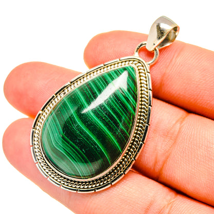 Malachite Pendants handcrafted by Ana Silver Co - PD7163