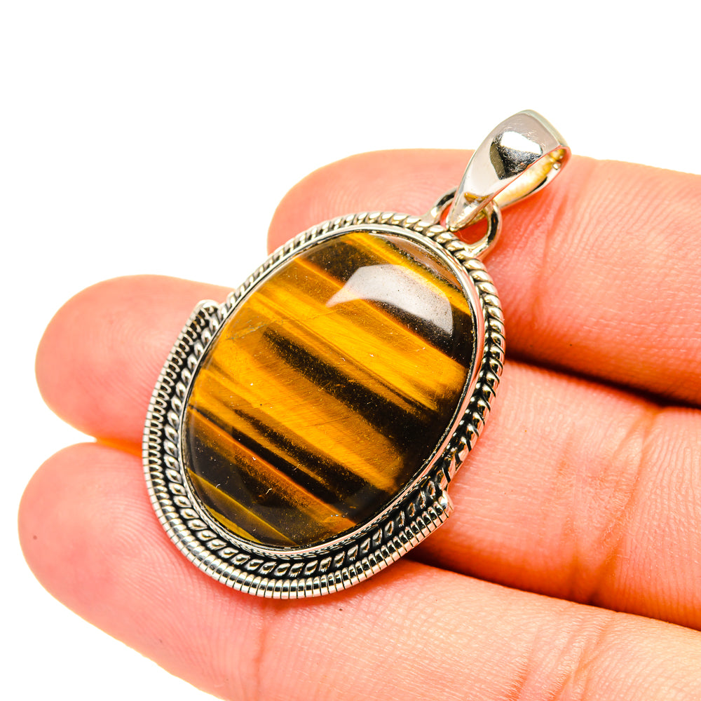 Tiger Eye Pendants handcrafted by Ana Silver Co - PD7164