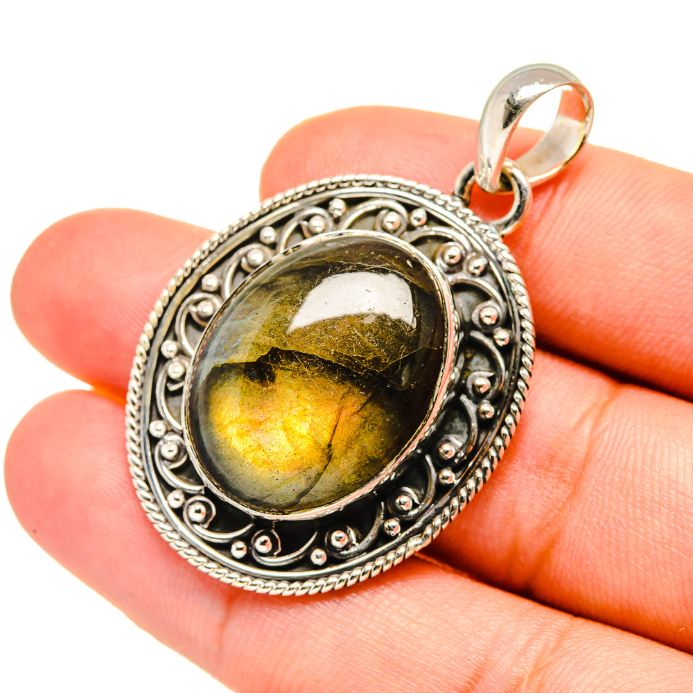 Labradorite Pendants handcrafted by Ana Silver Co - PD7165