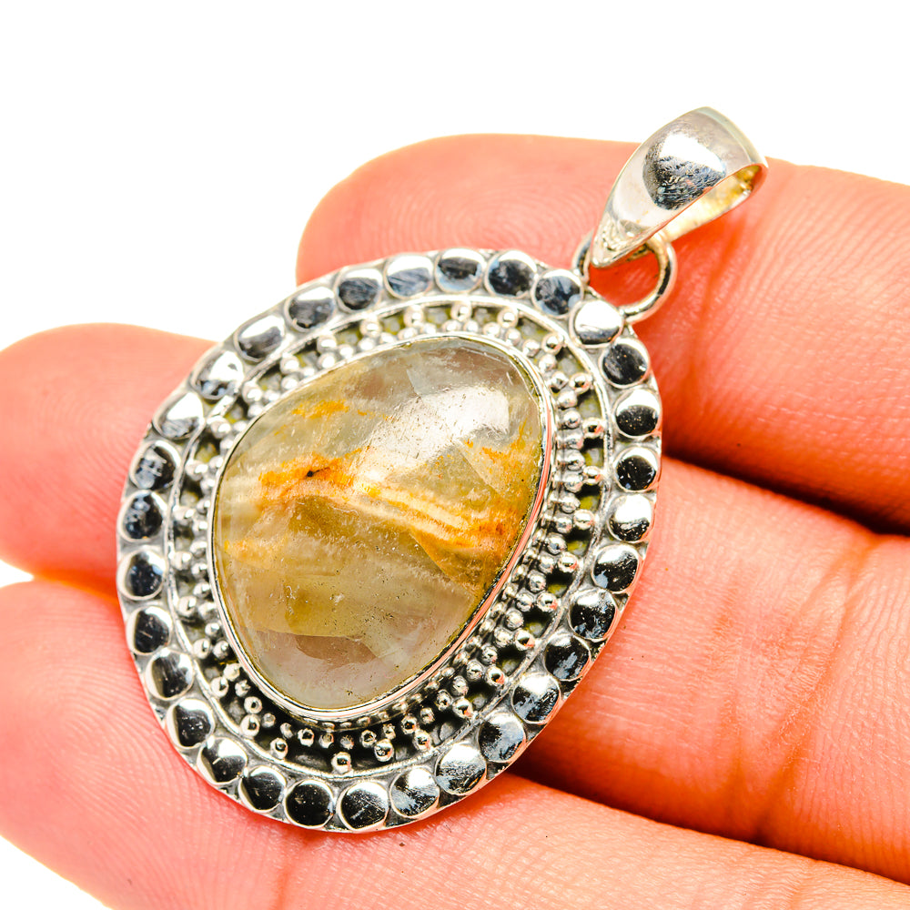 Peruvian Opal Pendants handcrafted by Ana Silver Co - PD7168