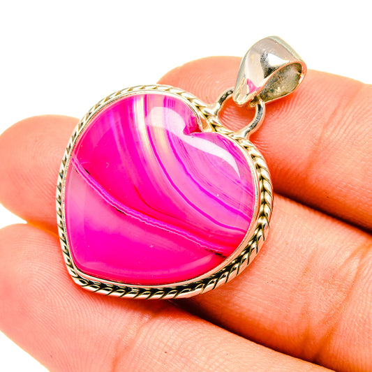 Pink Botswana Agate Pendants handcrafted by Ana Silver Co - PD7173