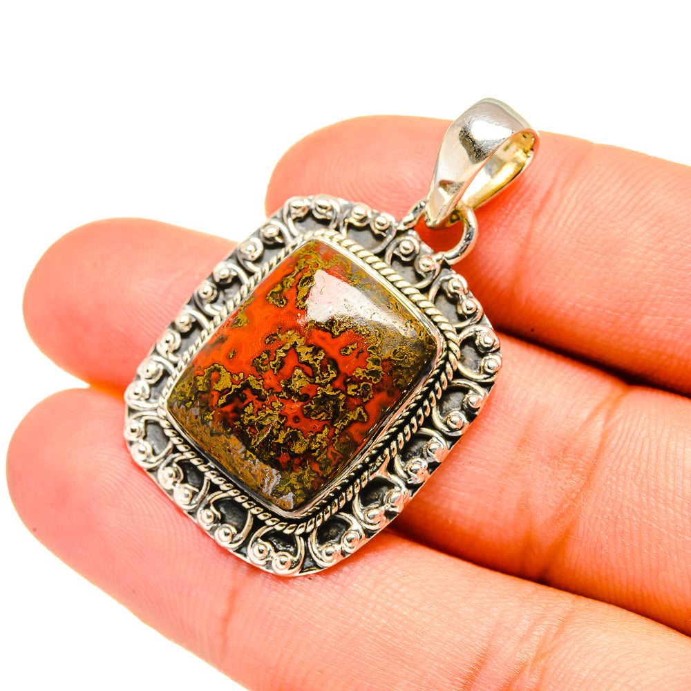 Moroccan Agate Pendants handcrafted by Ana Silver Co - PD7175