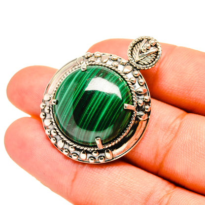Malachite Pendants handcrafted by Ana Silver Co - PD7176