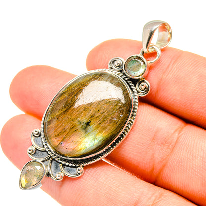Labradorite Pendants handcrafted by Ana Silver Co - PD7197